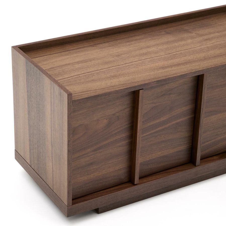 Walnut veneer TV cabinet 'Onix'