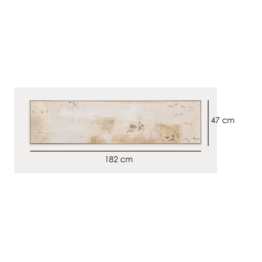 Abstract Beige 'Silpa' Painting