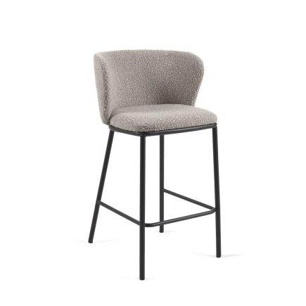 Vista Frontal Taburete ‘Ciselia’ gris 65