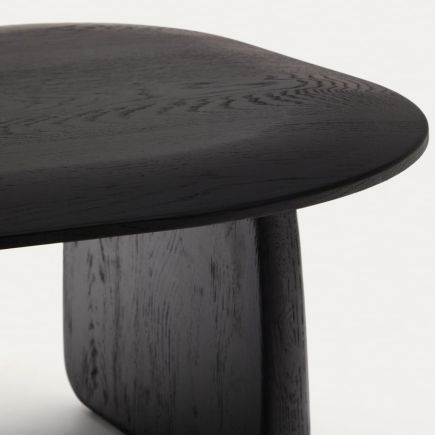 Imagen de Detalle Mesa Auxiliar Madera ‘Pirita’ Negro