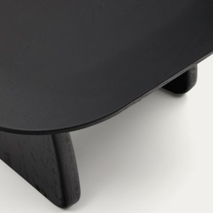 Detalle de la Mesa Auxiliar Madera ‘Pirita’ Negro