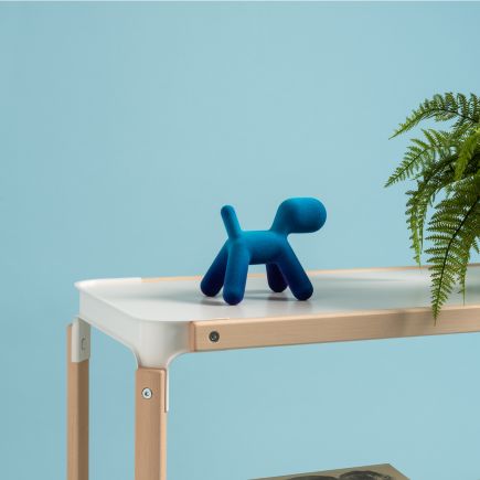 Foto en Ambiente Accesorio Decorativo Terciopelo ‘Puppy XS’  turquesa/violeta
