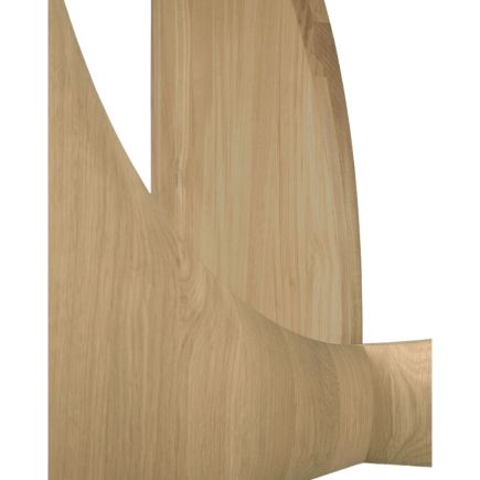 Detalle Pata Mesa Comedor Redonda Roble Geometric