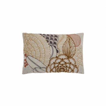 Gunnor Embroidered Cotton Cushion : Procomobel