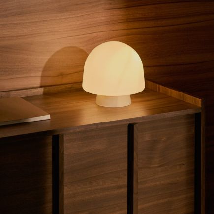 Foto en Ambiente Lámpara de Mesa de Cristal ‘Reig’ gris