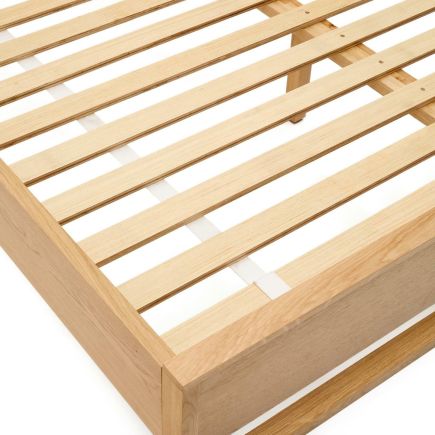 Cama Madera de Roble Natural ‘Alguema’ 160 x 200 