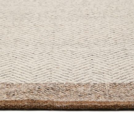 Detalle de Tela Alfombra Lana Beige ‘Nifelia’ 200