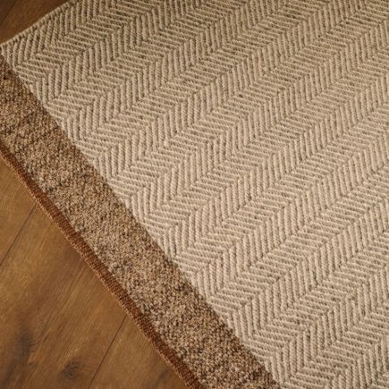 Foto en Ambiente Cerca Alfombra Lana Beige ‘Nifelia’ 200