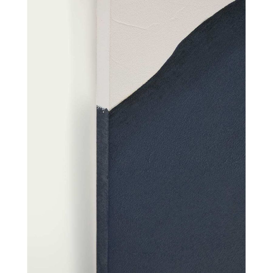 Blue and White Abstract Canvas 'Ory'