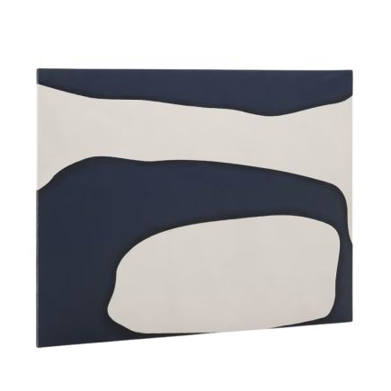 Lienzo Abstracto Azul y Blanco Ory Horizontal