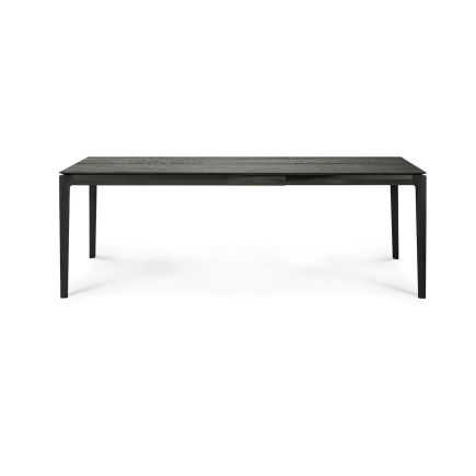 Mesa Extensible Roble Negro Bok 140/220 cm Abierta
