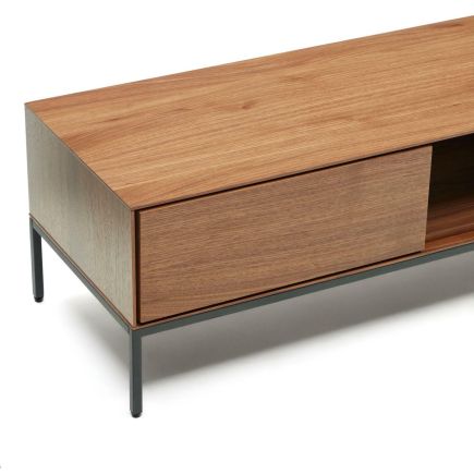 Imagen de Detalle Cajón Mueble TV Nogal Vedrana