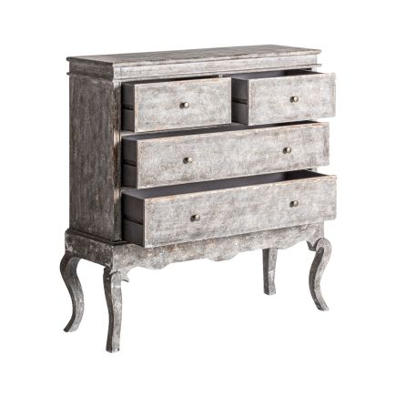 Vista Lateral Izquierda Cómoda de Madera Gris ‘Breuil’