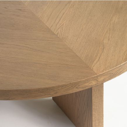 Imagen de Detalle Mesa de Centro Redonda Natural ‘Heitz’