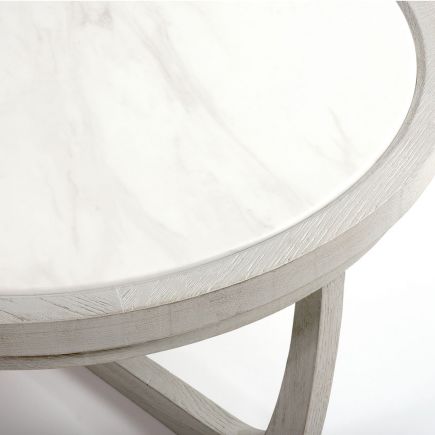 Imagen de Detalle Mesa de Centro Piedra y Madera ‘Nowak’