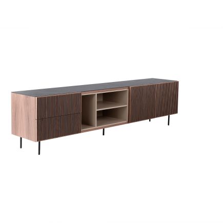 Imagen en Movimiento Mueble TV Porcelánico y Nogal ‘Riddle’