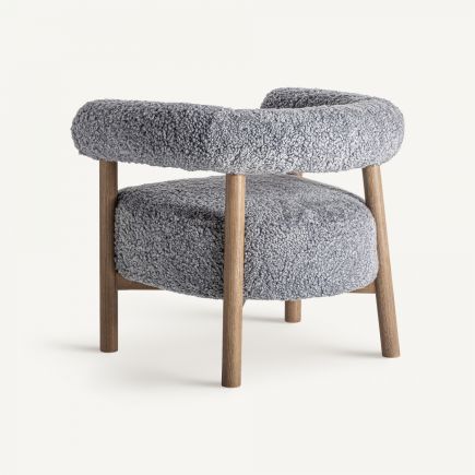 Vista Trasera Sillón Bouclé Brachet