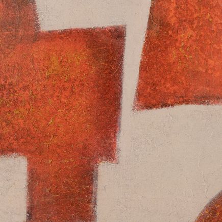 Detalle de Tela Cuadro Naranja ‘Comanche II’