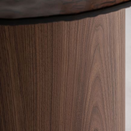 Imagen de Detalle Pata Mesa de Centro Madera y Cristal Sorin