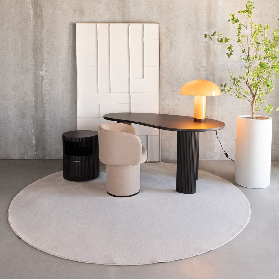 Velvet swivel armchair 'Chassagne'