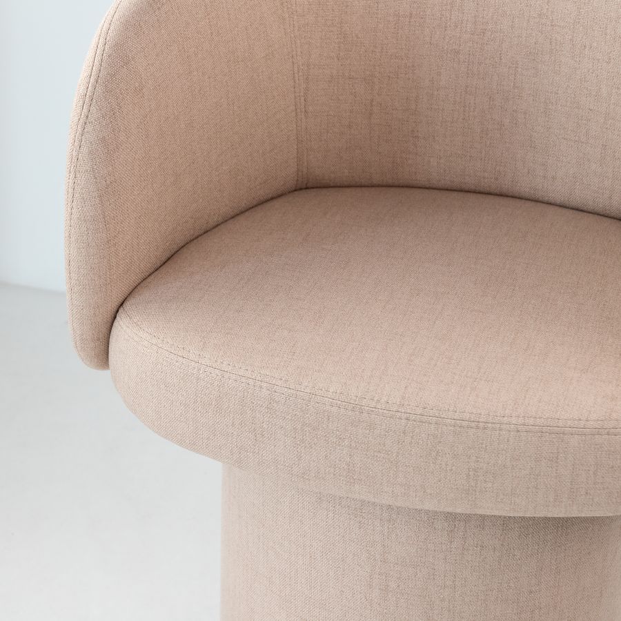 Velvet swivel armchair 'Chassagne'