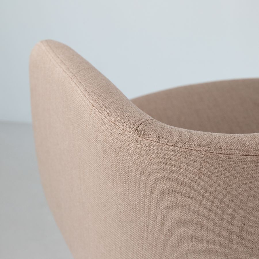 Velvet swivel armchair 'Chassagne'