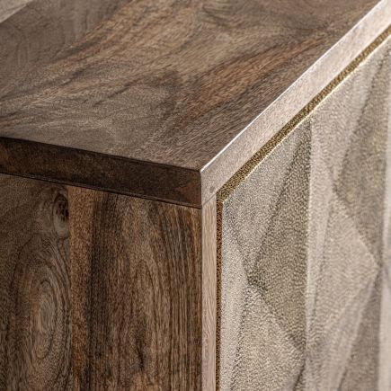 Imagen de Detalle Aparador Madera y Latón Delporte