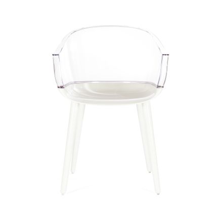 Vista Lateral Derecha Sillón ‘Cyborg’ Blanco