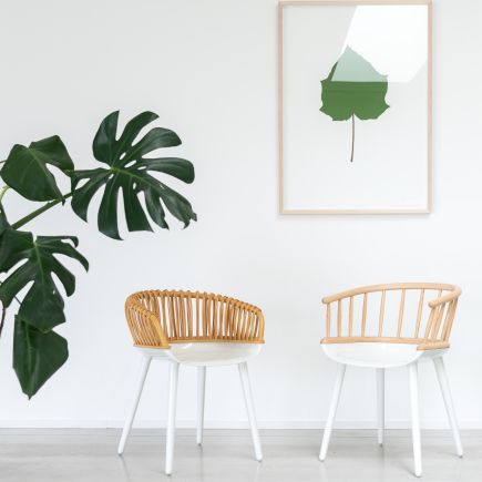 Foto en Ambiente Sillón de Madera ‘Cyborg’ Natural Blanco Salón