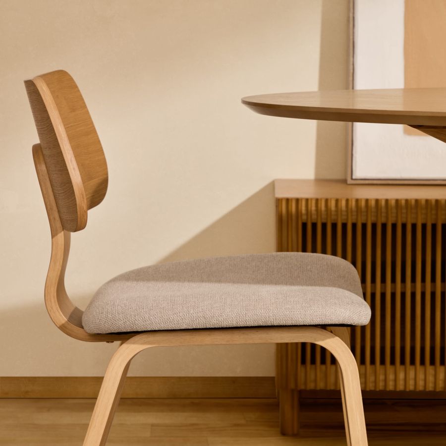 Silla de Comedor Madera y Chenilla ‘Gena’
