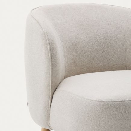 Imagen de Detalle Butaca Tapizada en Chenilla ‘Ulit’ Beige
