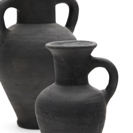 Imagen de Detalle Set de 2 Jarrones de Terracota Negra ‘Tefare’