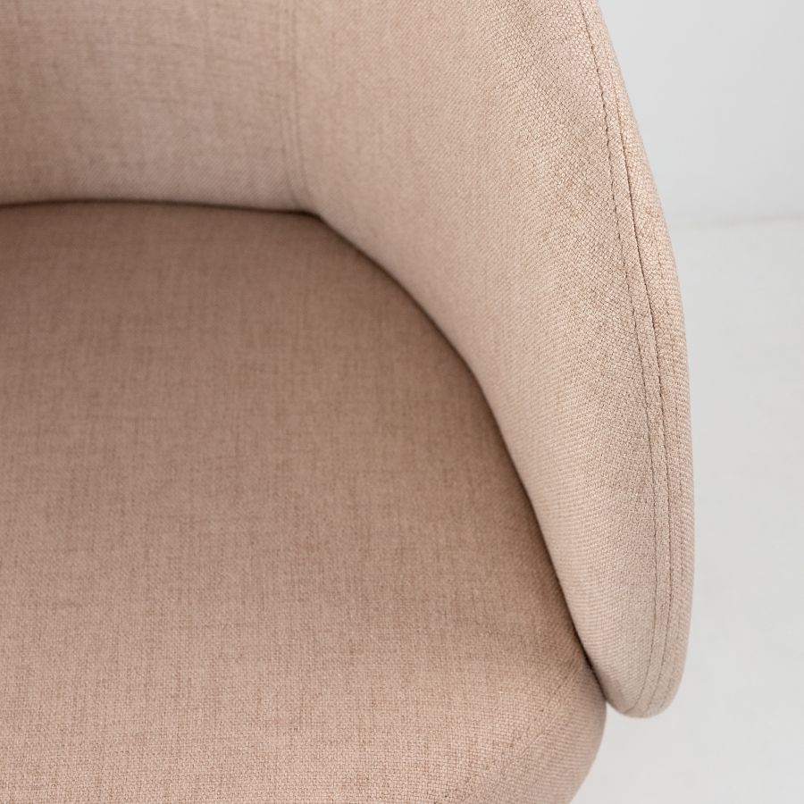 Chassagne' Fabric Swivel Armchair