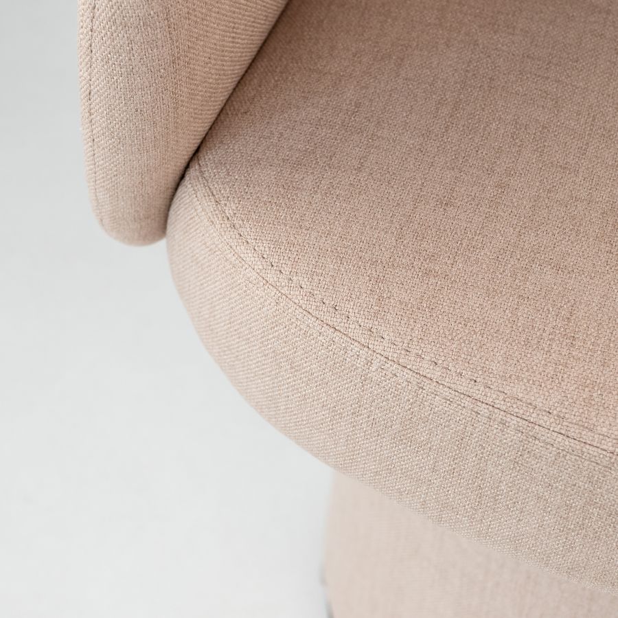 Chassagne' Fabric Swivel Armchair