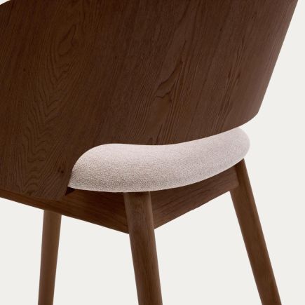 Imagen de Detalle Silla de Comedor Acabado Wengué ‘Senoa’ Respaldo