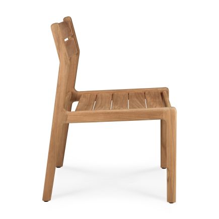 Vista Lateral Derecha Silla Exterior Teca Jack