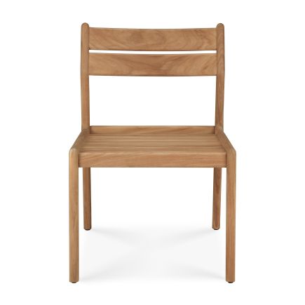 Vista Frontal Silla Exterior Teca Jack