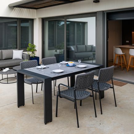 Foto en Ambiente Porche Mesa de Comedor Extensible de Exterior ‘Soja’