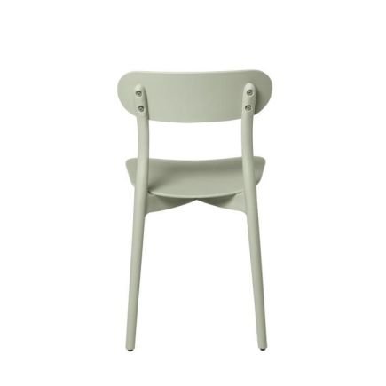 Vista Trasera Silla Comedor Greta Menta
