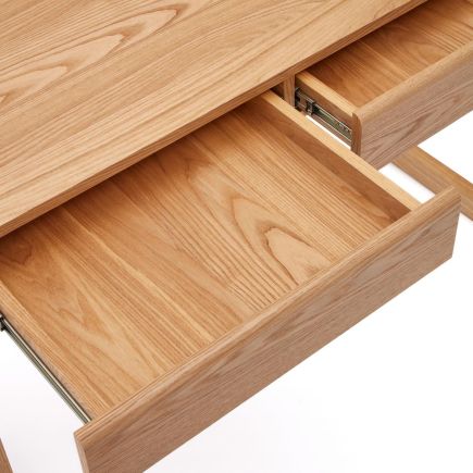 Imagen de Detalle Cajones Mesa Escritorio Madera Arandu