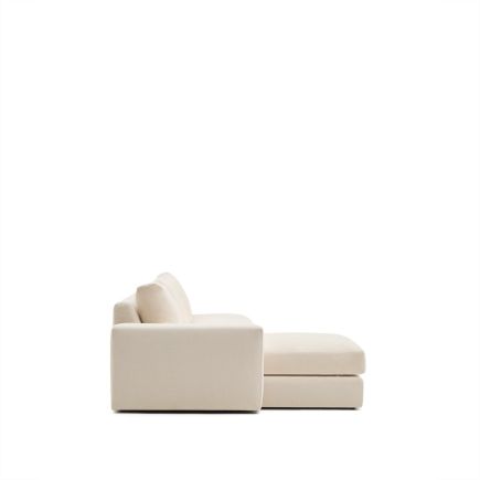 Vista Lateral Derecha Sofá Desenfundable Chaise Longue Izquierda Alea 5 Plazas