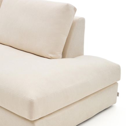 Detalle Sofá Desenfundable Chaise Longue Izquierda Alea 5 Plazas