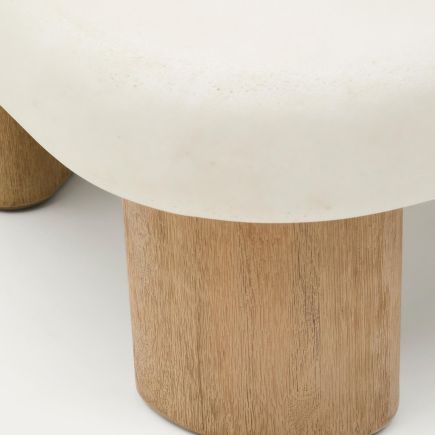 Pata Detalle Mesa de Centro Rectangular Labra