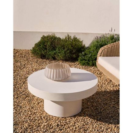 Foto en Ambiente Jardín Mesa Centro Redonda Cemento Aiguablava