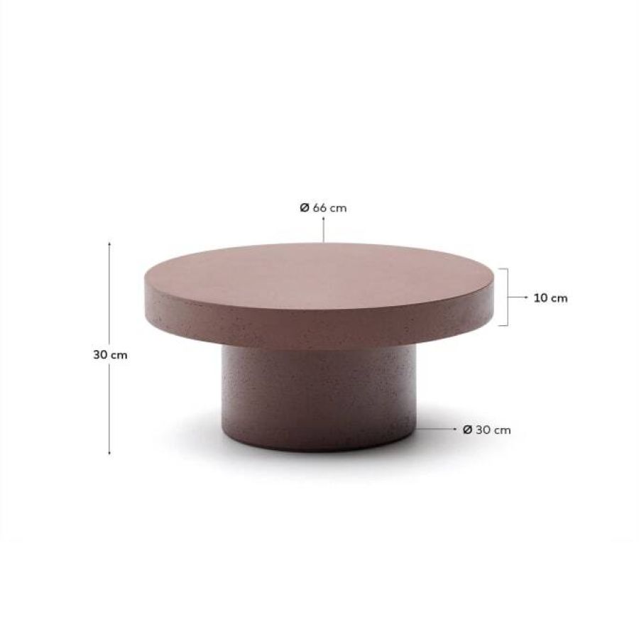 Mesa Centro Redonda Cemento ‘Aiguablava’
