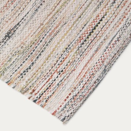 Imagen de Detalle Fibras Alfombra de Algodón Multicolor Naura
