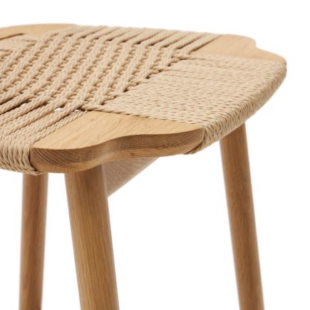 Imagen de Detalle Taburete Cuerda y Madera Enit