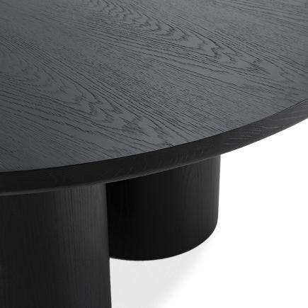 Imagen de Detalle Mesa Centro Redonda Wojciech Negra