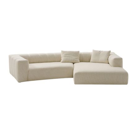 Vista Frontal Sofá Chaise Longue Braidic Derecha