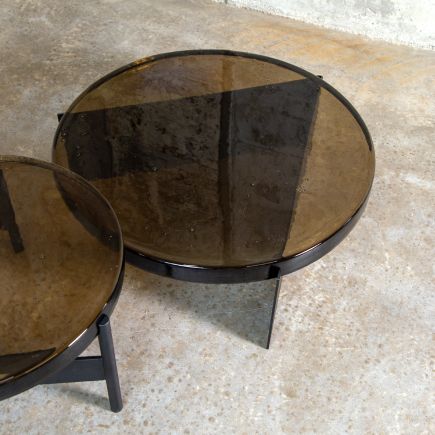 Foto en Ambiente Mesa de Centro Grande Alwa One Smoky grey Black Detalle